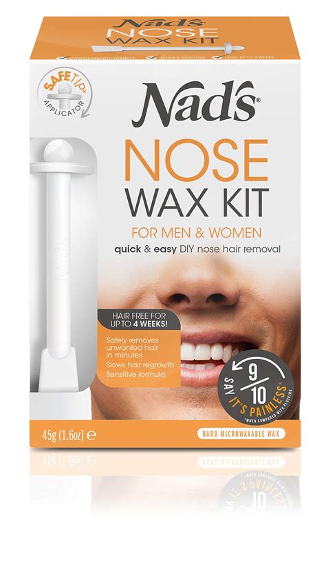 Nads Nose Wax Kit For Men And Women Waxing Kit For Quick And Easy Nose