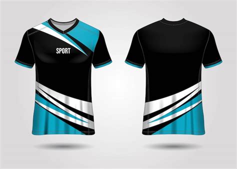 Diseño De Plantilla De Camiseta Deportiva Vector Premium