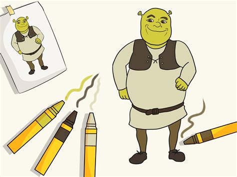 How To Draw Shrek With Pictures Wikihow