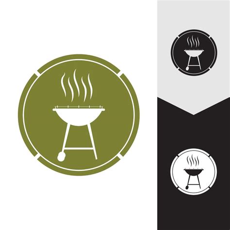 Barbecue Icon Vector Illustration 8098966 Vector Art At Vecteezy