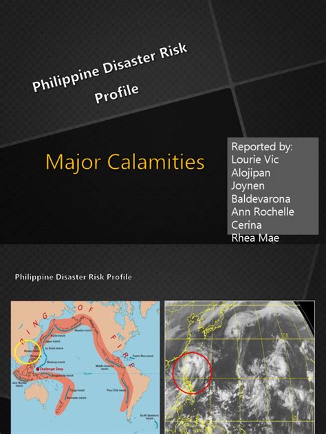 Calamities In Philippines Earthquakes Tropical Cyclones