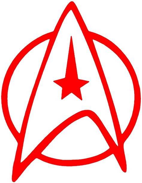 Starfleet Insignia Badge 04 Star Trek Vinyl Decal Car Etsy