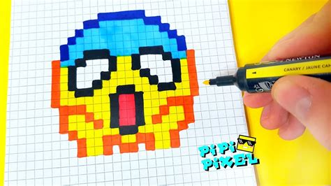 Very Easy Emoji Smile АНИМЕ КОТ Pixel Art How To Draw
