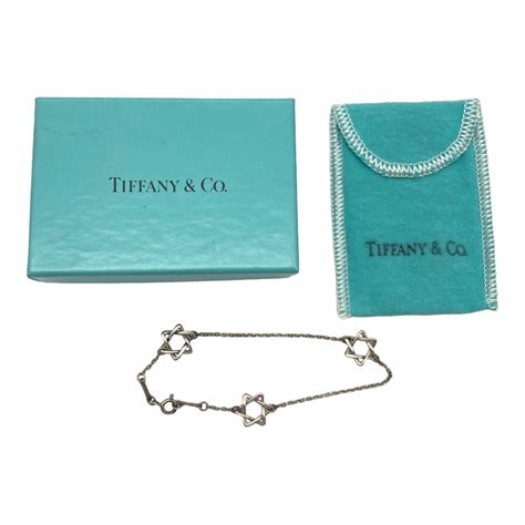 Tiffany Star Of David Bracelet Silver 925 7in With B And P Ebay