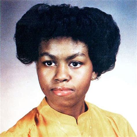 Michelle Obama High School Michelle Obama Hairstyles Young Michelle