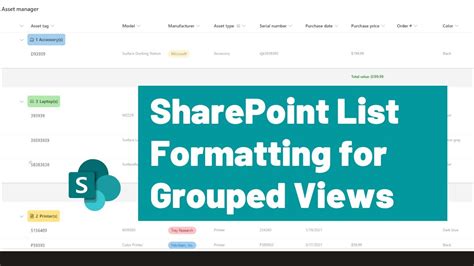 Sharepoint List Formatting For Grouped Views April Dunnam