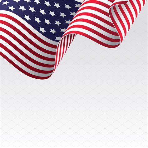 American Flag Pre Designed Illustrator Graphics ~ Creative Market