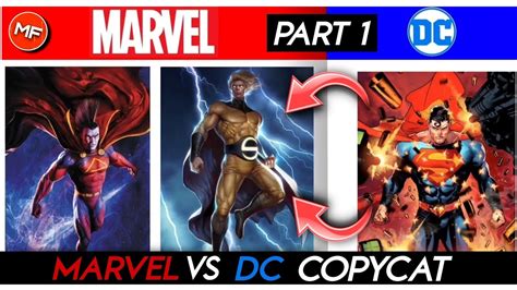 40 Marvel Vs Dc Characters Copycats From Each Other Marvel Copied