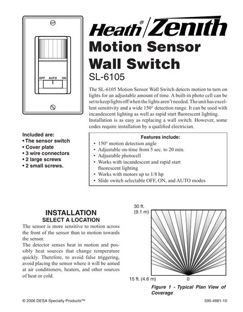 Heath Zenith Motion Sensor Wiring Diagram
