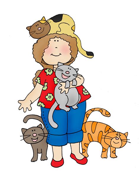 Free Dearie Dolls Digi Stamps A Girl And Her Cats I Was