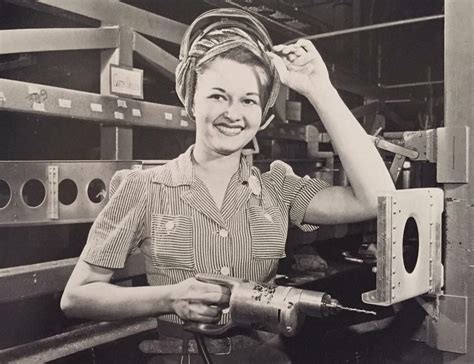 Factory Workers Girls Vintage Color Photo Beautiful Women Photography