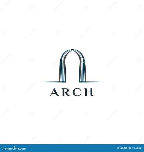 Arch Vector Logo Arch Icon Stock Vector Illustration Of Grunge