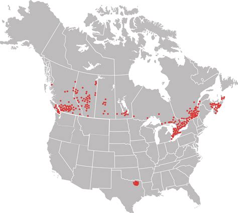 Regional Contacts North America Map | 4refuel