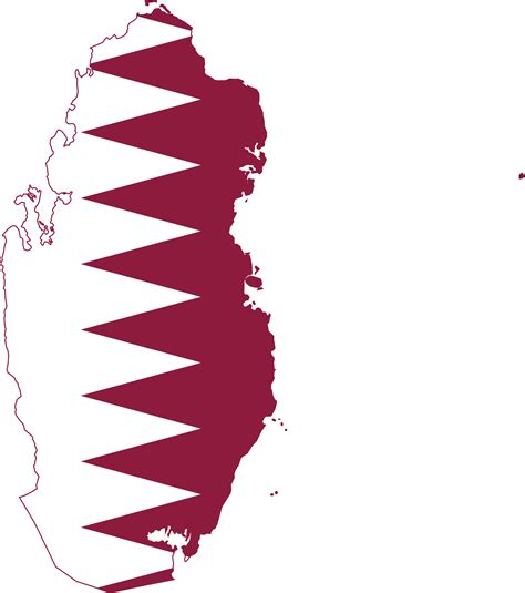 Qatar map also shows that it is one of the smallest counties of the middle east. Flag-map_of_Qatar_(precise_boundaries).svg | موقع باقة للتوظيف