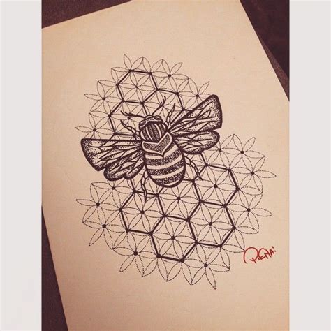 Sacred Geometry Geometric Bee Tattoo Best Tattoo Ideas