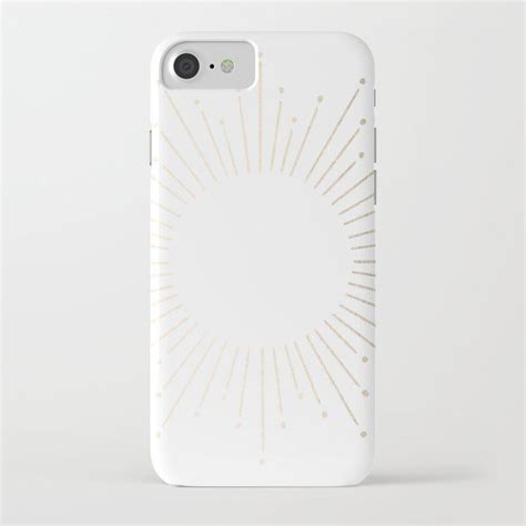 Buy Simply Sunburst In White Gold Sands On White Iphone Case By