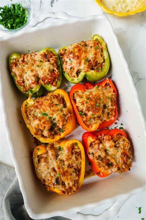 Italian Sausage Stuffed Peppers Get On My Plate