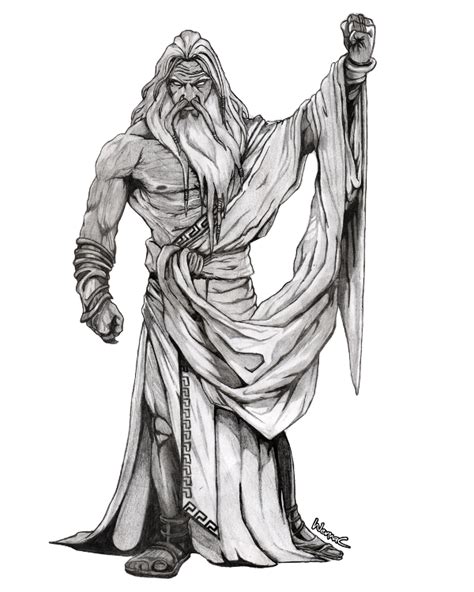 Zeus Greek God Sketch
