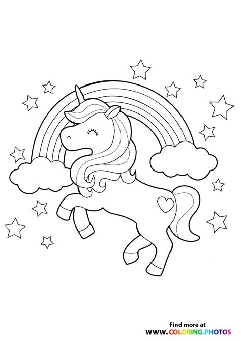 Unicorn Head With Rainbow Coloring Page Free Printable Coloring Pages The Best Porn Website