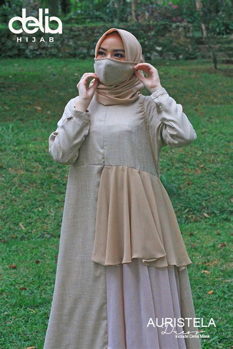Test Baju Gamis Model Sekarang Auristela Dress Delia Hijab