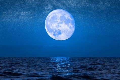 To find out yours use an online birth chart calculator. Full moon rising over empty ocean at night - Surfcasting ...