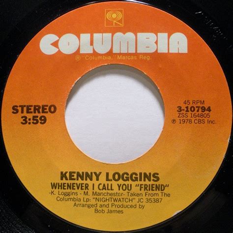 Kenny Loggins Whenever I Call You Friend 1978 Vinyl Discogs