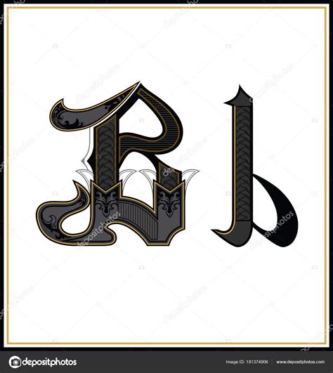 Gothic Font Letter B