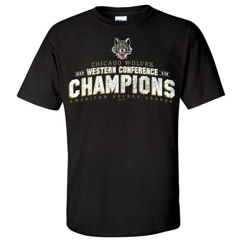 Chicago Wolves 2019 Western Conference Champions T Shirt