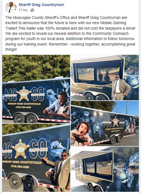 Muscogee County Sheriffs Office Reveals Mobile Gaming Trailer