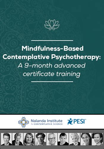 Mindfulness Based Contemplative Psychotherapy A 9 Month Advanced