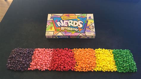 I Sorted A Pack Of Nerds Candy By Their Colour And Arranged Them By The