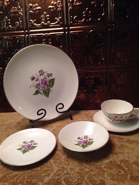 He has been clear that he wi. MCM vtg edwin knowles 50s wood violet dinnerware cups ...