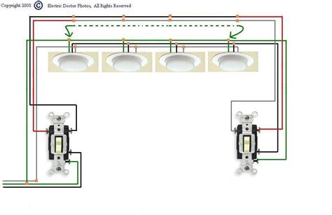 I Need A Diagram For Wiring Three Way Switches To Multiple Lights4 Power Starting At The First
