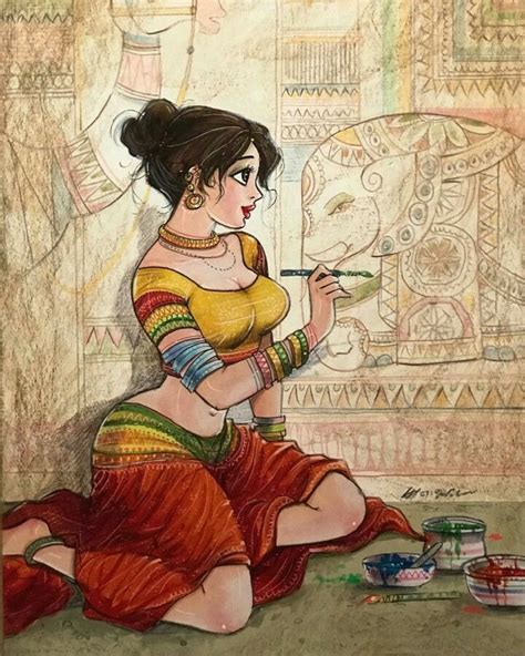 Pin By Bhati Shab On Female Art Painting Beautiful Art Paintings