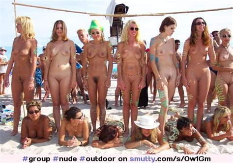 Group Nude Outdoor Beach Chooseone Standing Third From Right
