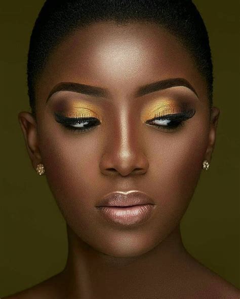 Smokey Eye Makeup For Dark Skin Gold Makeup Looks Dark Skin Makeup