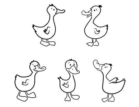 Duck Coloring Pages