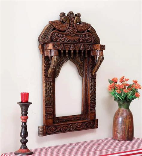 Traditional Wooden Peacock Jharokha Rajasthani Style Etsy
