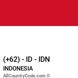 Instantly see all malaysia area codes. Indonesia 62 ID Country Code (IDN) | All Country Code