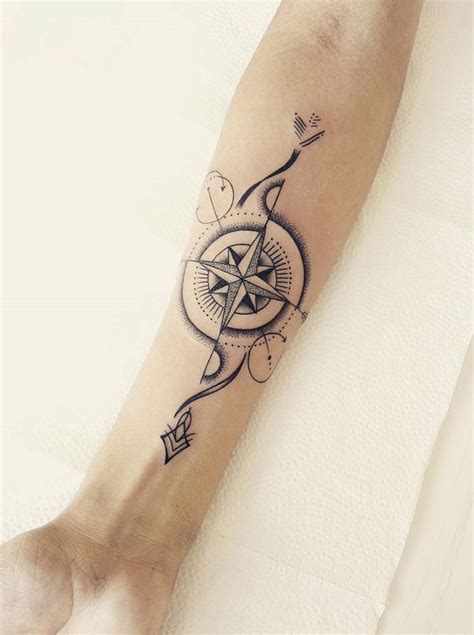 100 Awesome Compass Tattoo Designs Art And Design