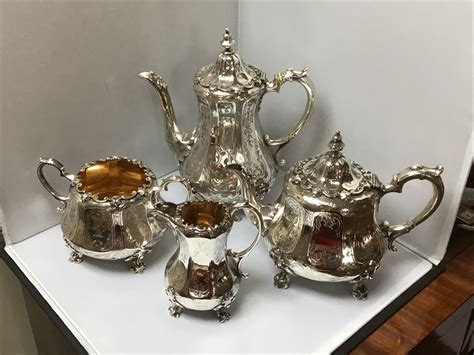 Excellent Victorian Solid Silver Tea Set 681316 Uk