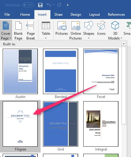 How To Create Custom Cover Pages In Microsoft Word