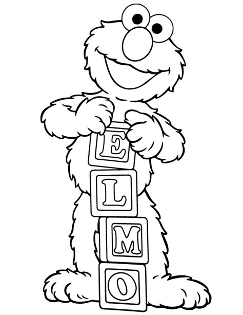 Elmo coloring pages free printable. Elmo clipart outline, Elmo outline Transparent FREE for ...