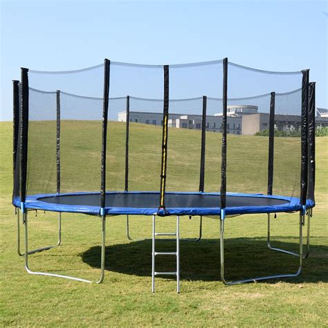 Giantex 15ft Trampoline Combo Bounce Jump Safety Enclosure Net Wspring