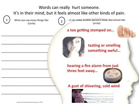 Words Hurt Words Help Social Skills Activities For Children With Autism