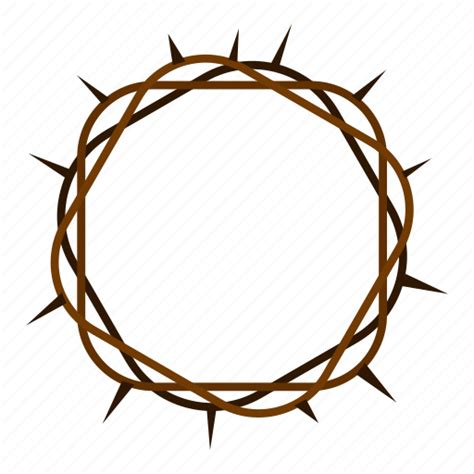 Cross With Crown Of Thorns Png Jesus Christ With Crown Of Thorns
