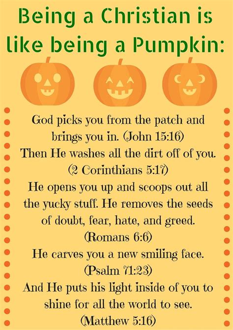 Scripture Sunday How Being A Christian Is Like Being A Pumpkin Free