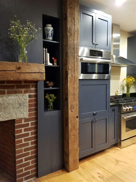 Hale navy benjamin moore painted kitchen cabinets. Hale Navy kitchen | Navy kitchen, Tall cabinet storage ...