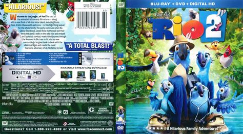 Rio 2 Movie Blu Ray Scanned Covers Rio 2 2014 Scanned Bluray Dvd