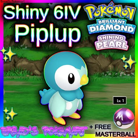 Shiny Piplup 6iv Pokemon Brilliant Diamond And Shining Pearl Etsy